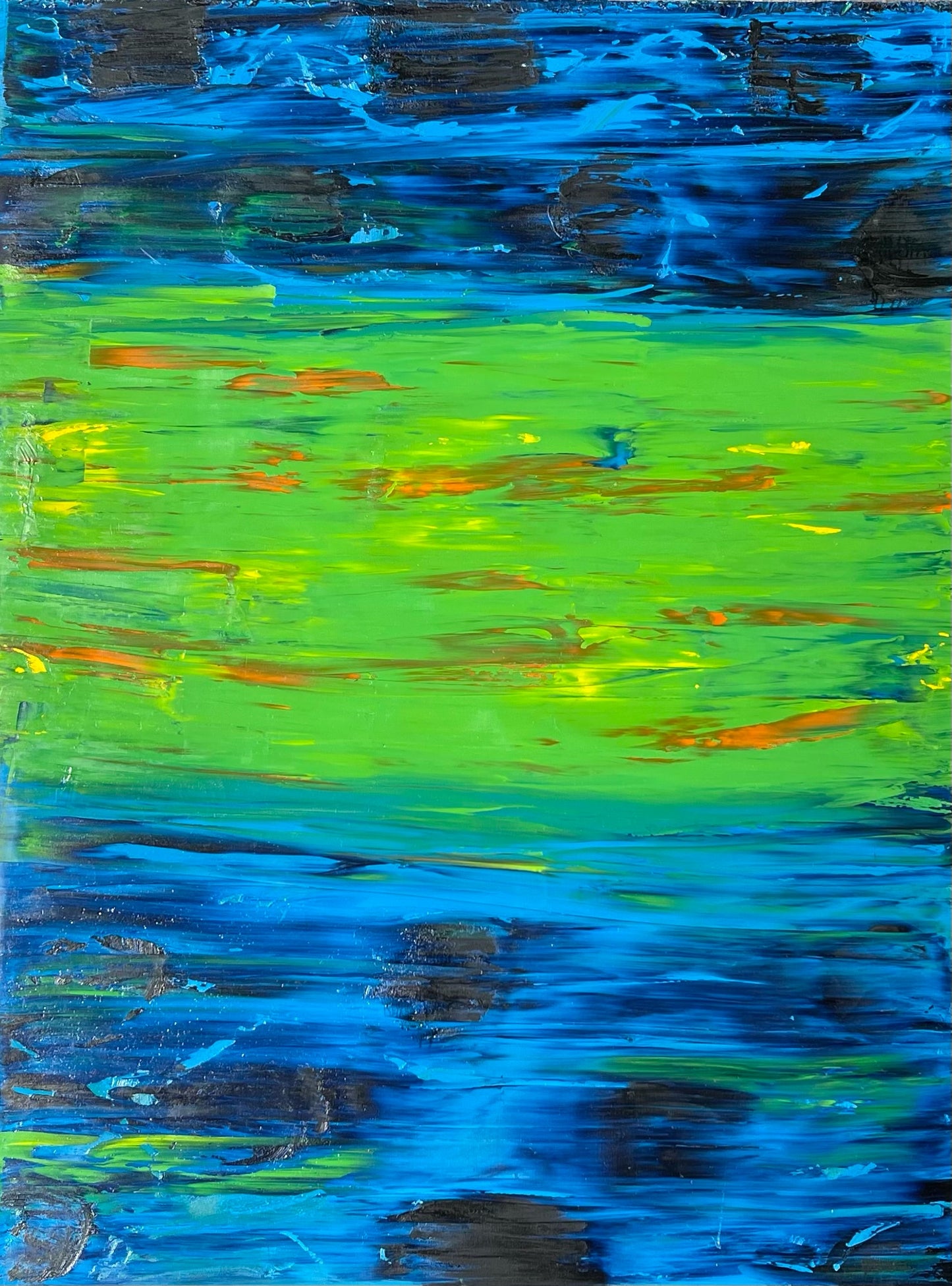 Travel Series, Open Water, Oil Painting 48x36