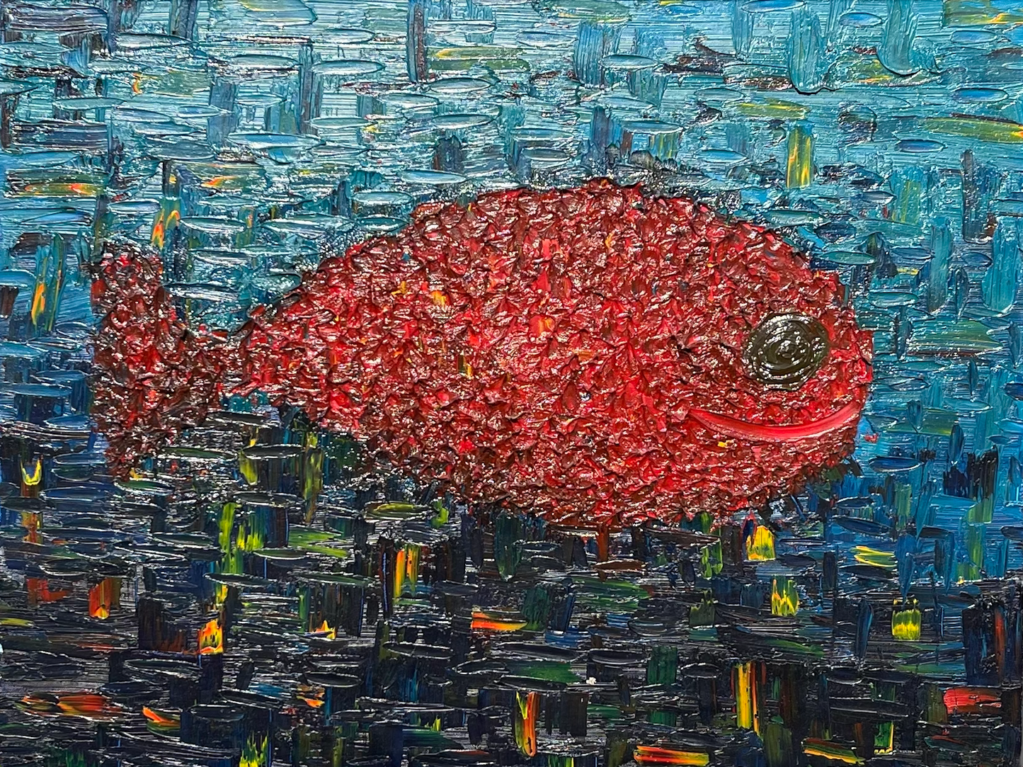 Z Animal Series, Padangbai, Oil Painting 28x22