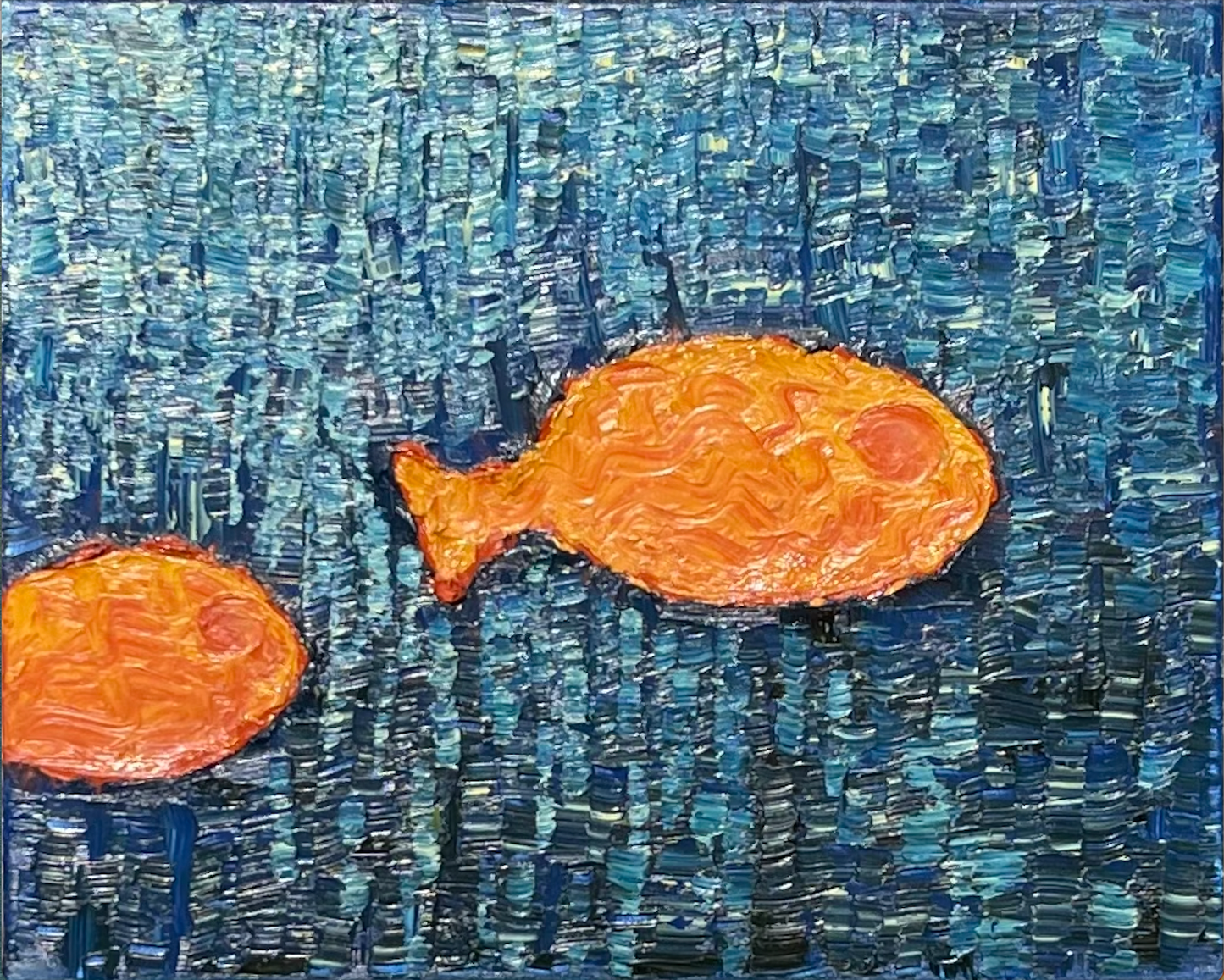 Z Animal Series, Together, Oil Painting 20x16