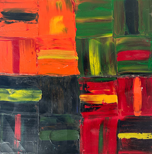 Rio Series, Samba, 30x30 oil painting