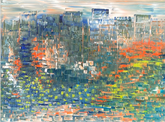 Samadhi Series, Nagara, Oil Painting 40x30