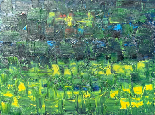 Y Series, Greens and Yellows Oil Painting 40x30