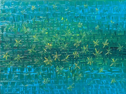 Travel Series, Cabrillo Blvd.,  Oil Painting 40x30